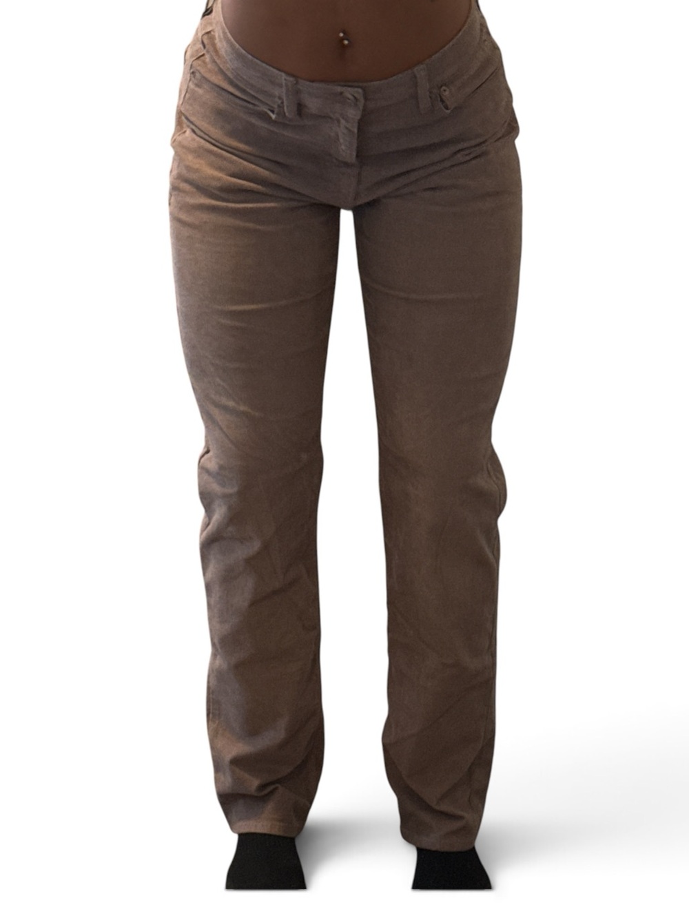 American Eagle Outfitters Women's Straight-Leg Jeans in Brown